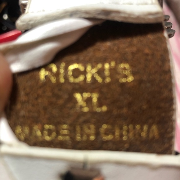 Elegant White Belt with Turquoise and Silver Buckle Ricki’s xl. Gently loved. - Picture 7 of 7